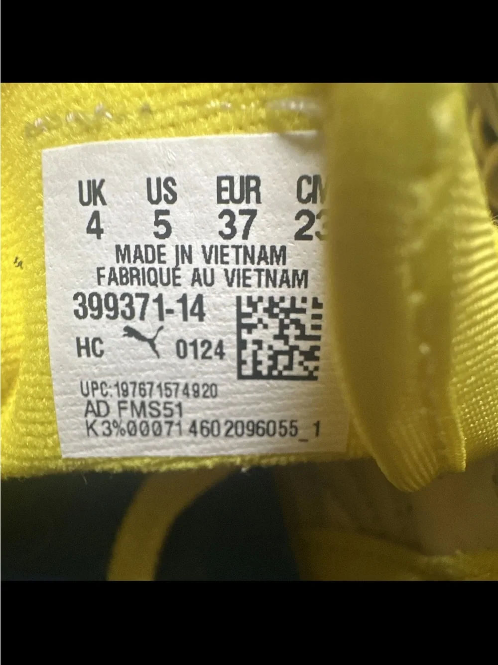PUMA Easy Rider Low Top Lace Up Sneakers Yellow/Blue Solid 399371-14 M5 W6.5